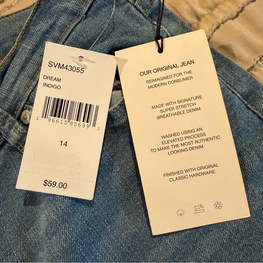 7 For All Mankind Girls Paxtyn Skinny Denim Jeans 14 NWT SVM43055